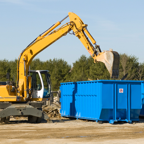 are there any restrictions on where a residential dumpster can be placed in Andover VA